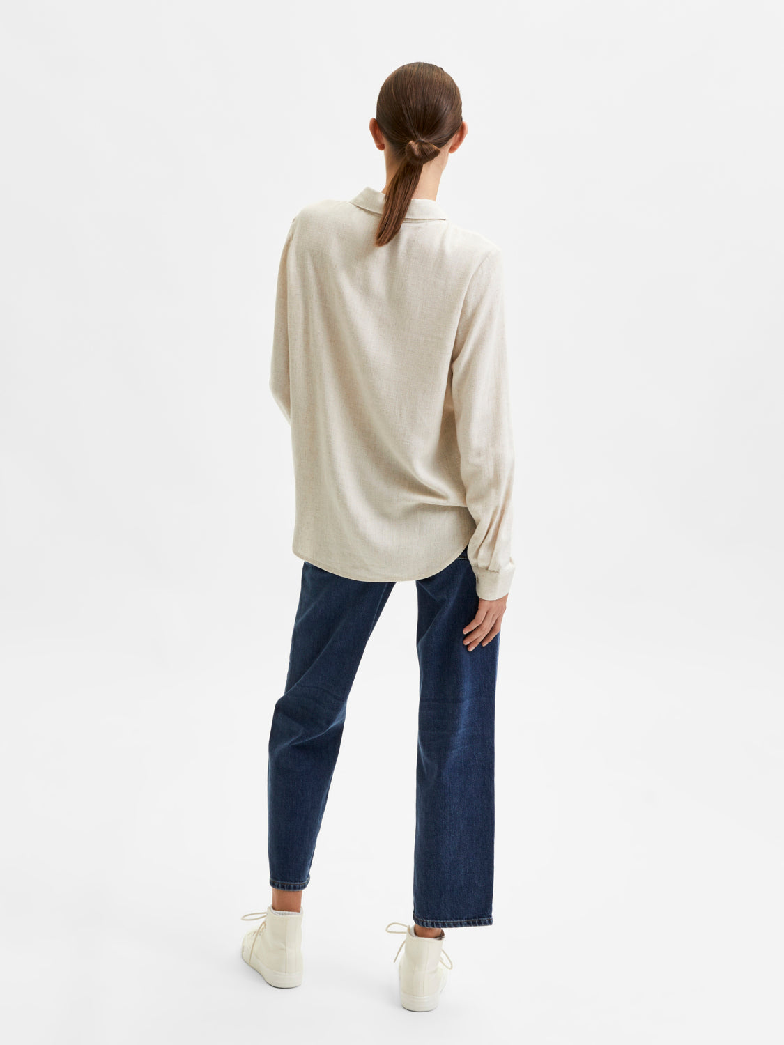 Viva lin skjorte - Beige/ Sand